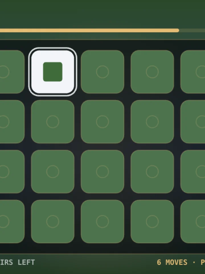 Pair Hunt — a puzzle game, captured from play