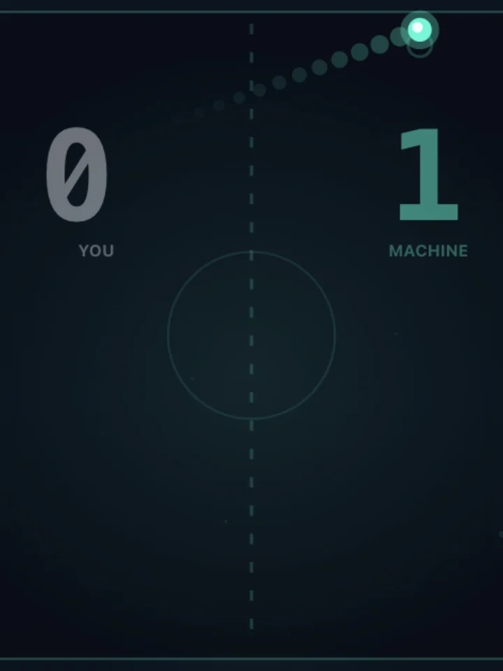 Pong — a arcade game, captured from play