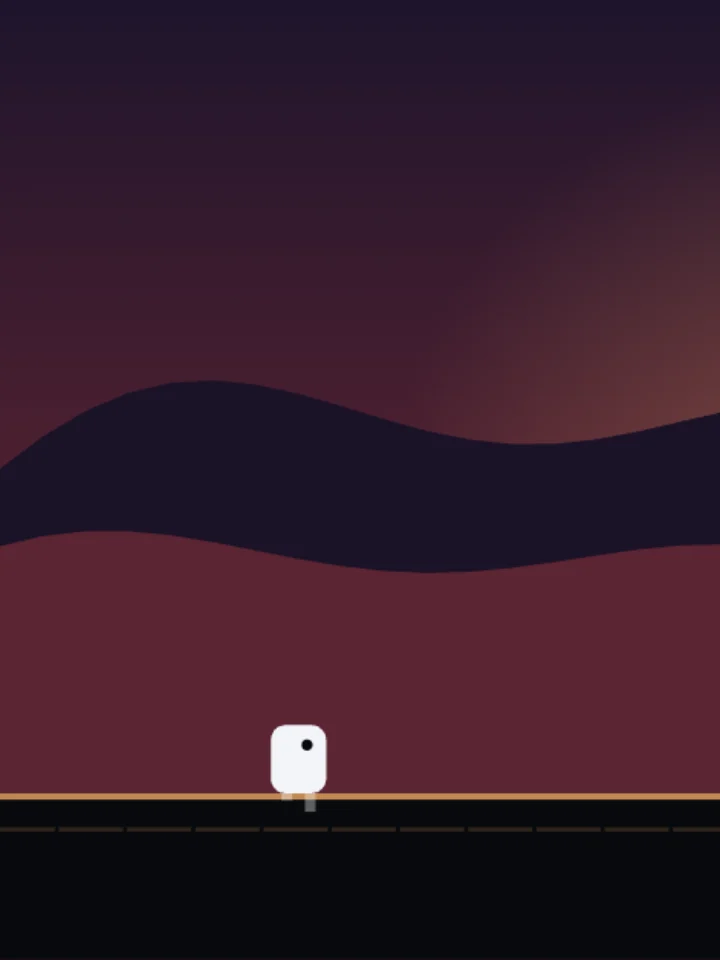 Sandsong — a rhythm runner game, captured from play