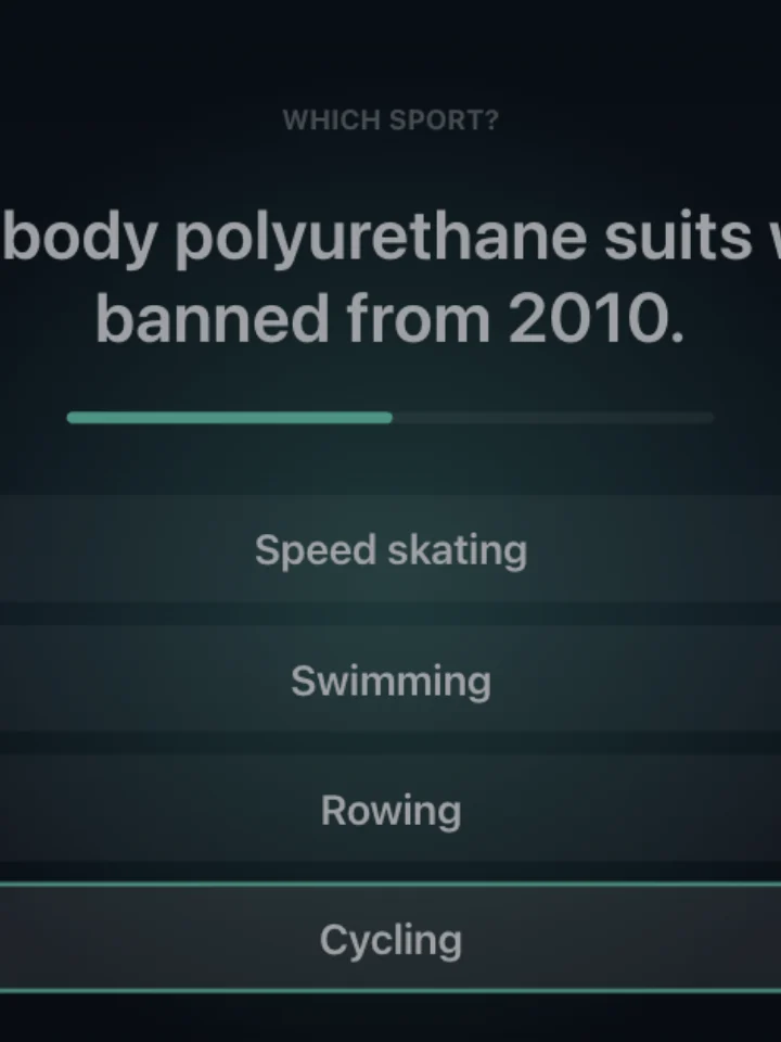 Sporting Firsts — a trivia game, captured from play